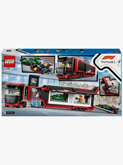 LEGO City 60445 F1-lastbil med RB20 og AMR24 F1-biler