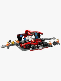 LEGO City 60443 F1-pitstop og pitcrew med Ferrari-bil