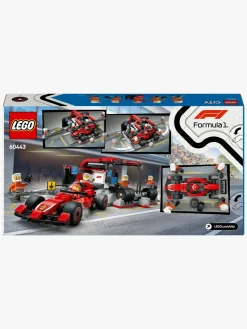 LEGO City 60443 F1-pitstop og pitcrew med Ferrari-bil