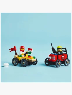 LEGO City 60458 Racerbilpakke – pizzabil mod brandbil