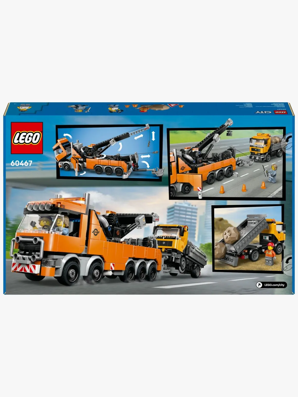 LEGO City 60467 Stort bjærgningskøretøj med kran