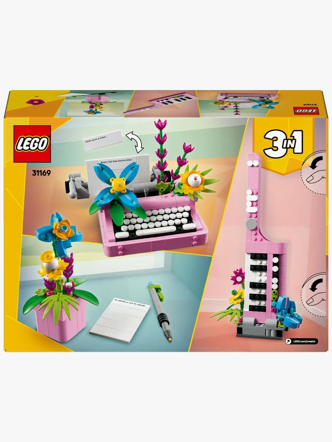 LEGO Creator 31169 Skrivemaskine med blomster