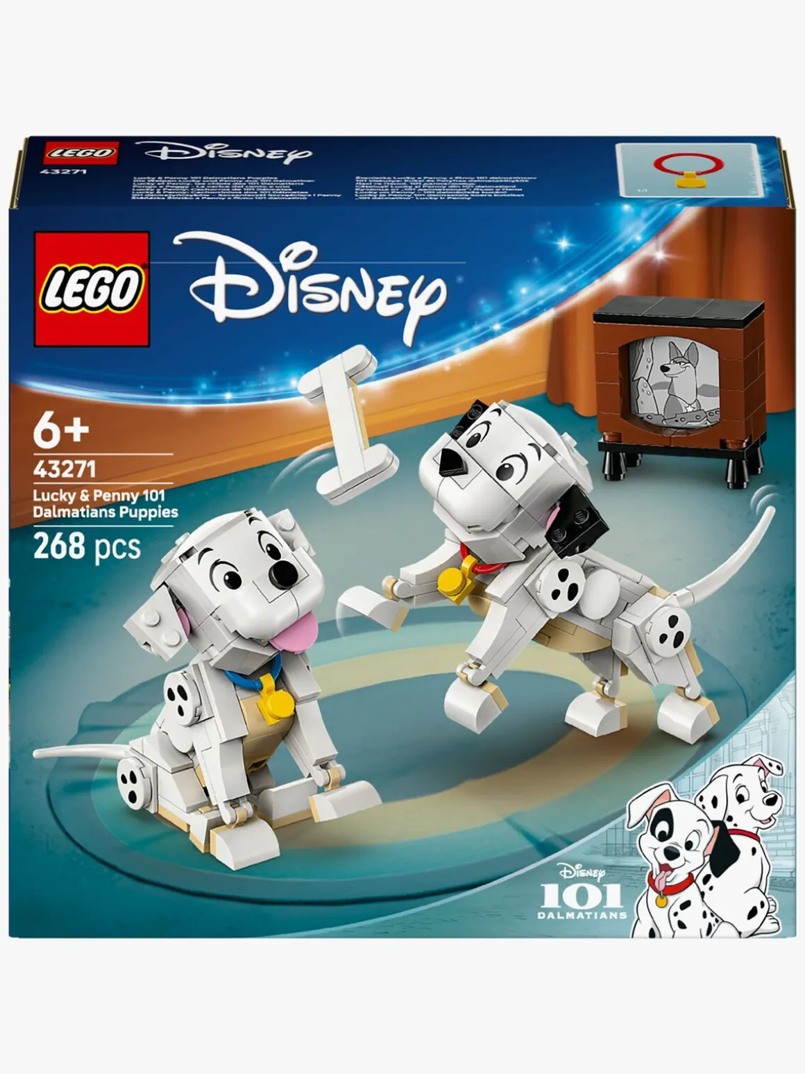 LEGO Disney Classic 43271 Hvalpene Lucky og Penny fra 101 dalmatinere