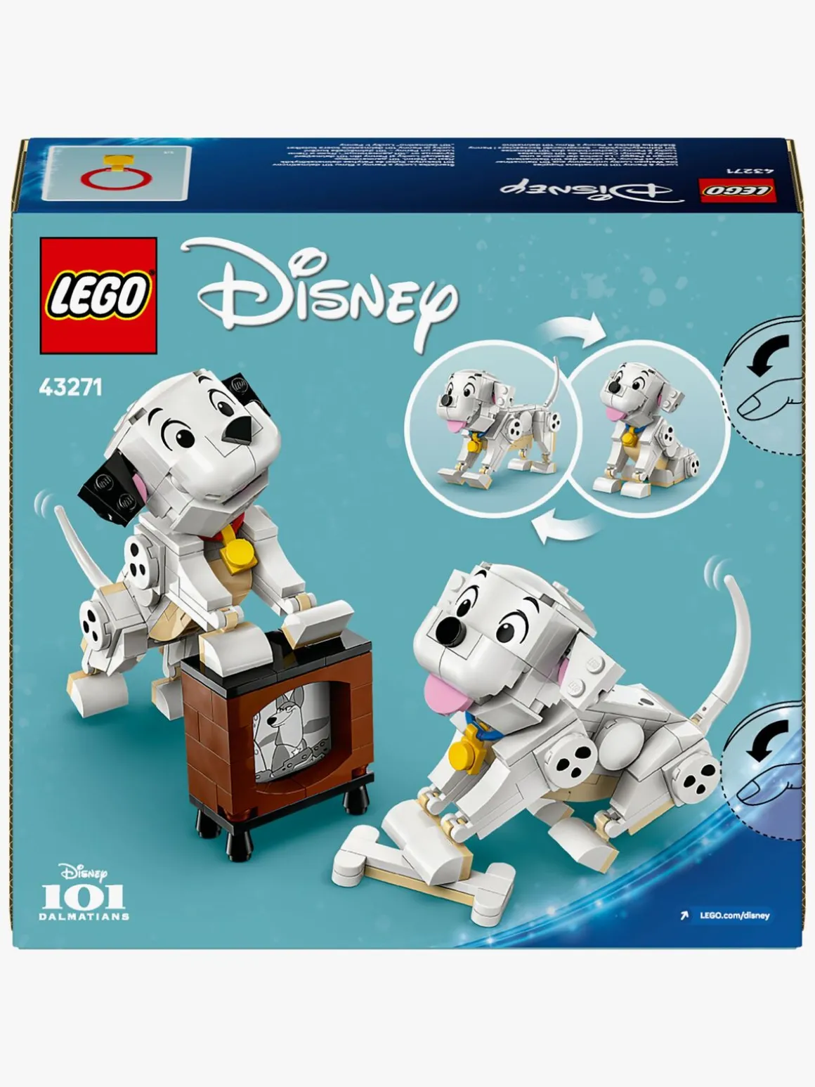 LEGO Disney Classic 43271 Hvalpene Lucky og Penny fra 101 dalmatinere