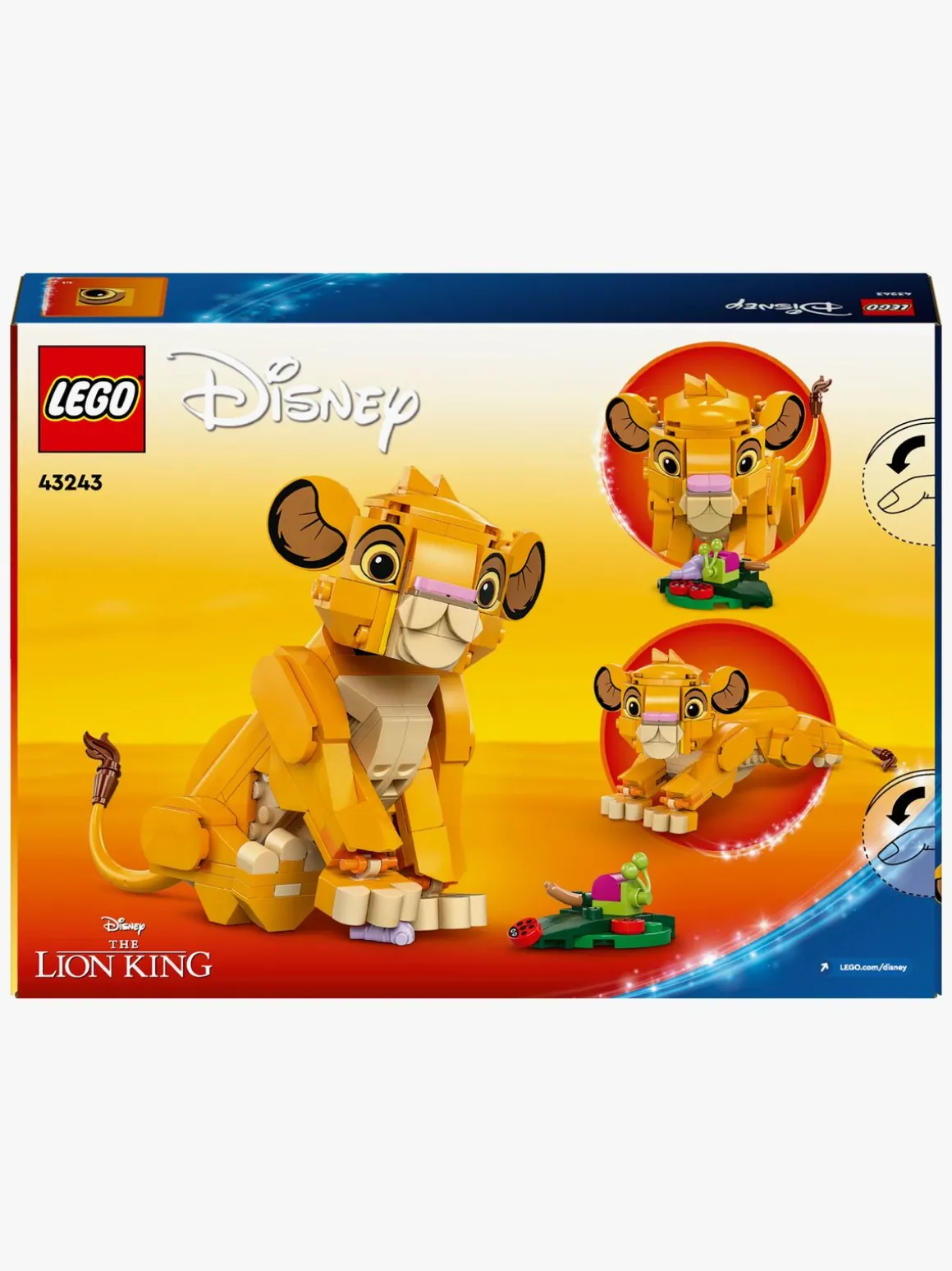 LEGO Disney Classic 43243 Simba som unge – Løvernes konge
