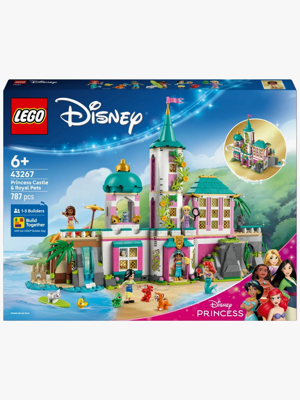 LEGO Disney Princess 43267 Prinsesseslot og royale kæledyr