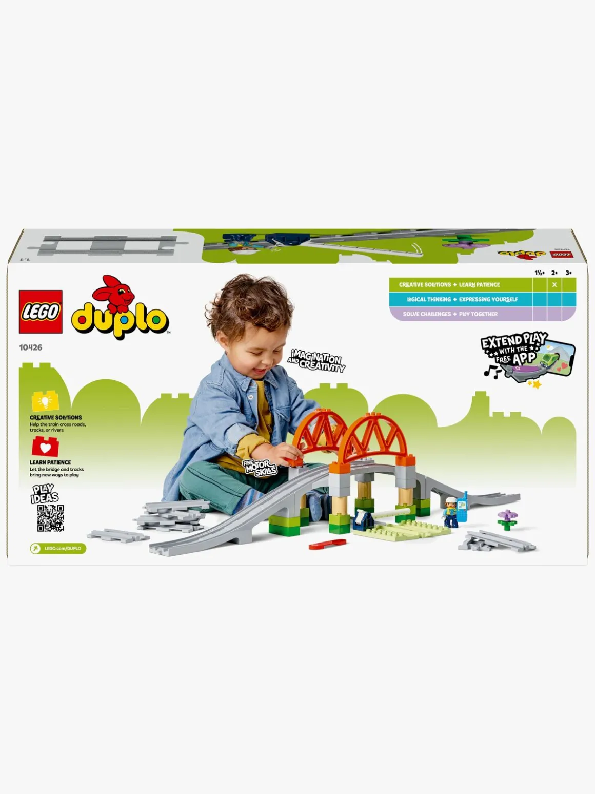 LEGO DUPLO Town 10426 Togbro og spor – udvidelsessæt