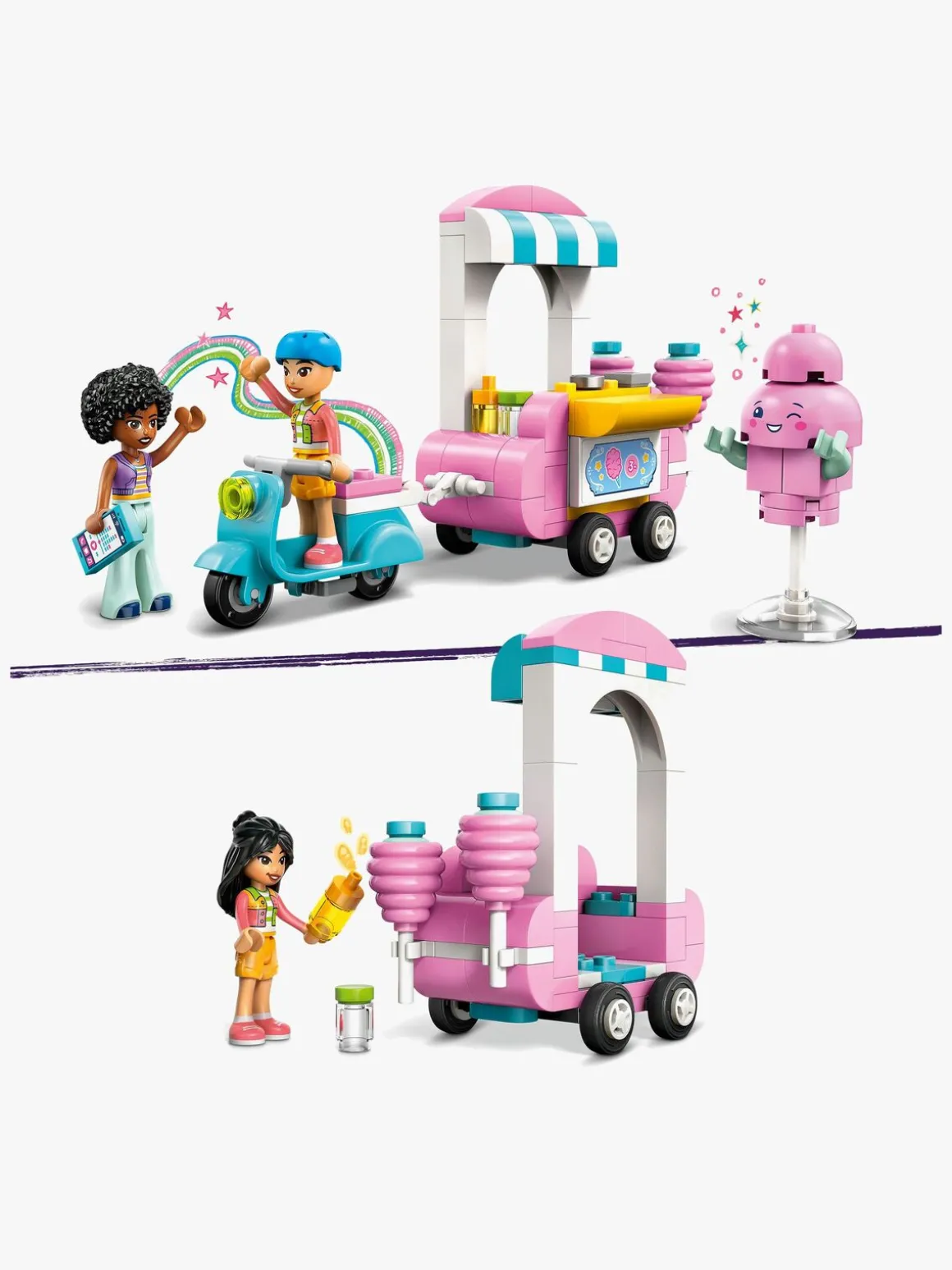 LEGO Friends 42643 Candyfloss-bod og scooter