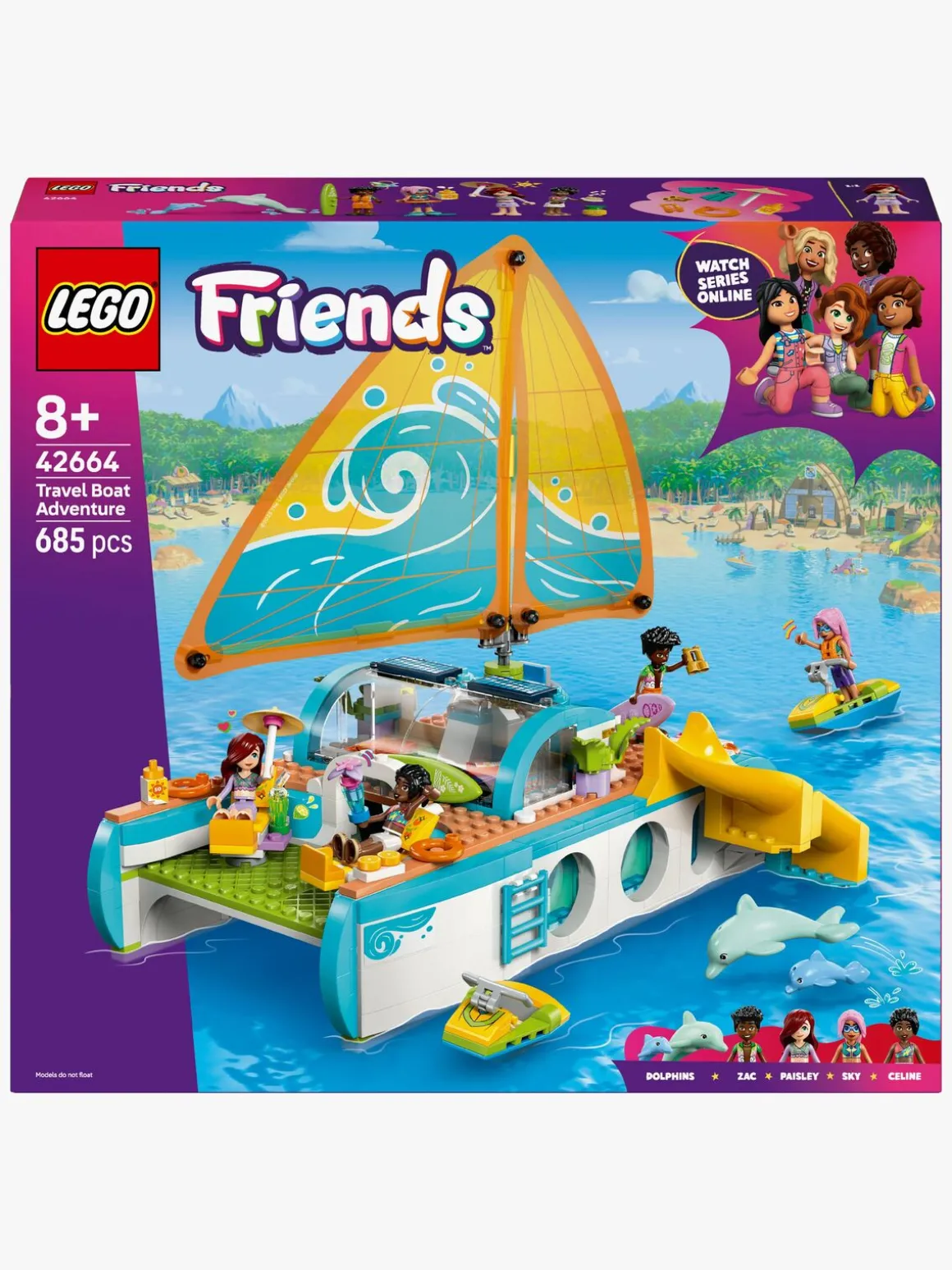 LEGO Friends 42664 Eventyrfyldt bådrejse