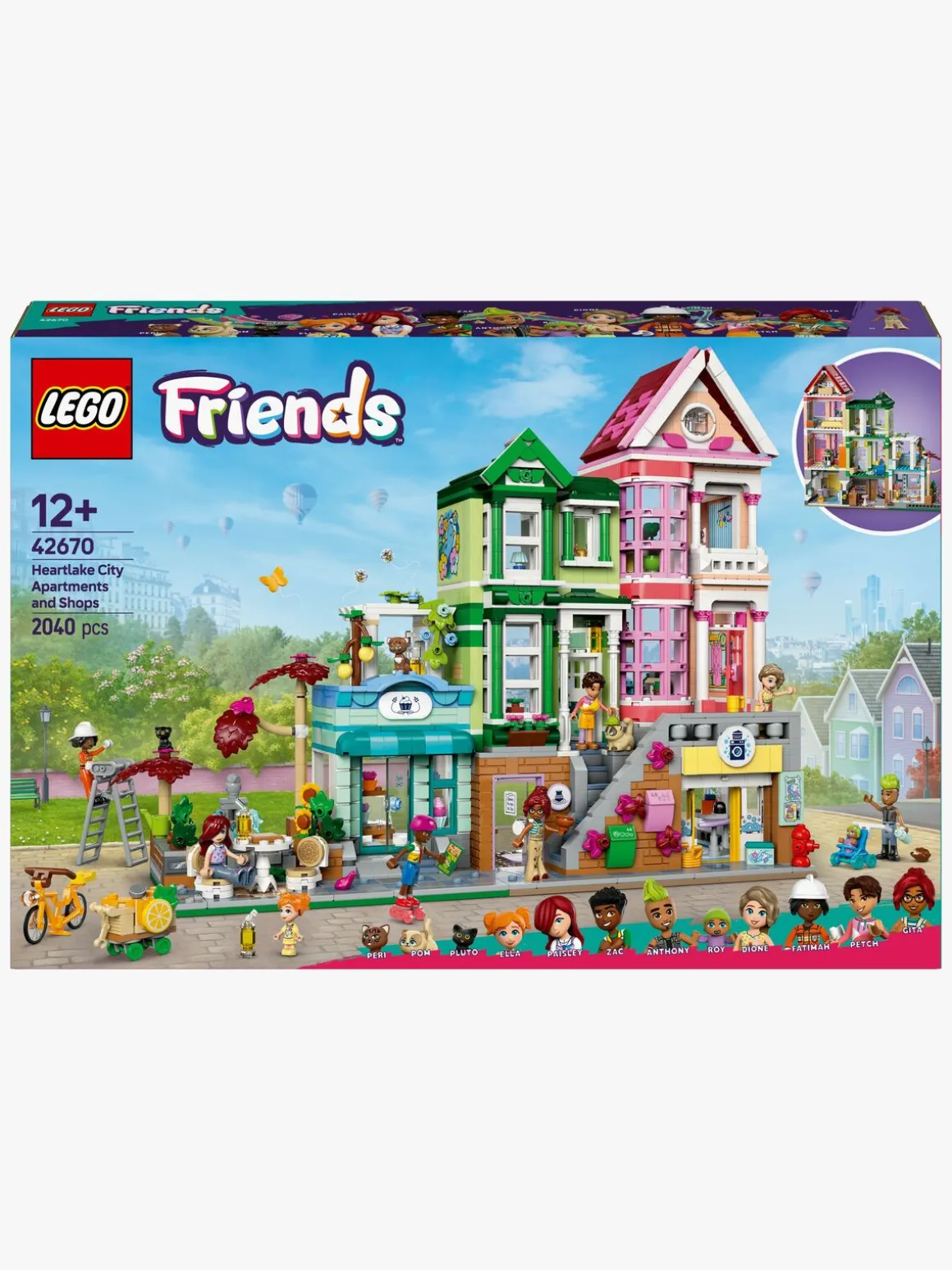 LEGO Friends 42670 Heartlake City lejligheder og butikker
