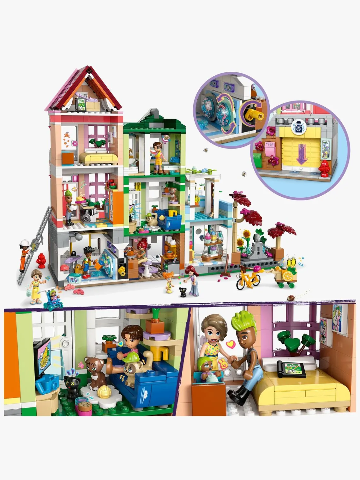 LEGO Friends 42670 Heartlake City lejligheder og butikker
