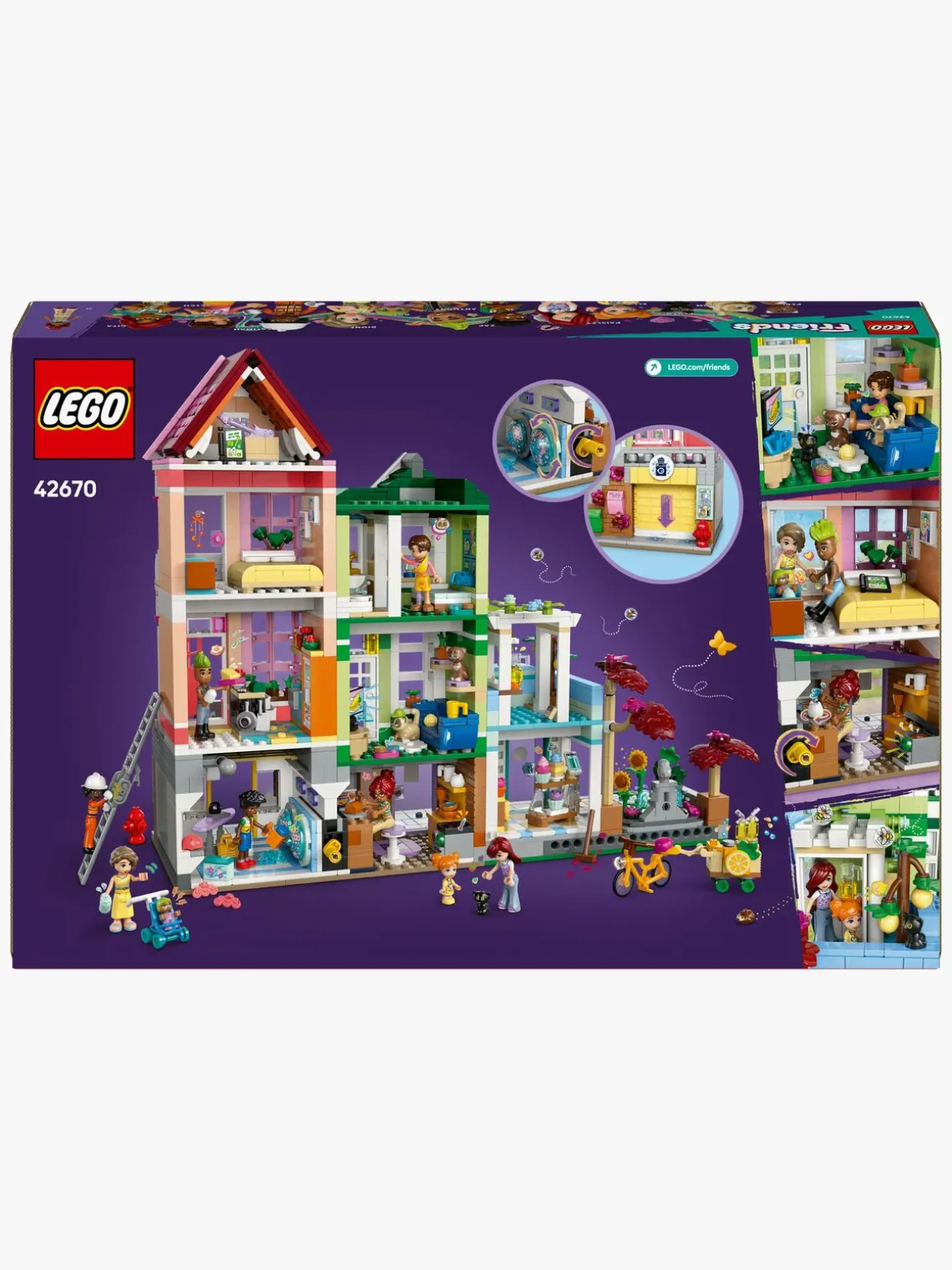 LEGO Friends 42670 Heartlake City lejligheder og butikker