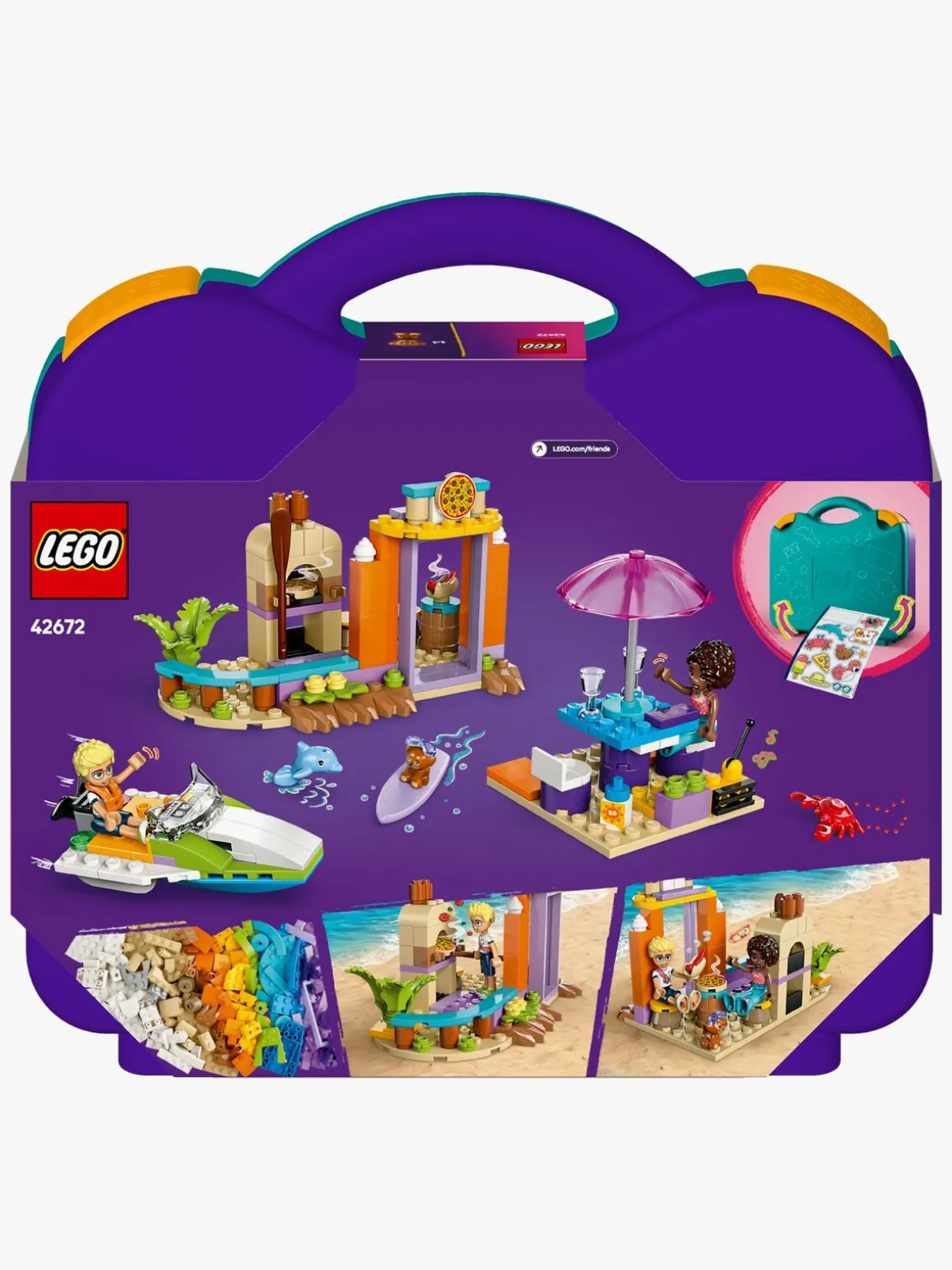 LEGO Friends 42672 Kreativ strand- og rejsekuffert