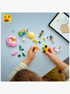 LEGO Friends 42658 Poolparty med enhjørning og flamingo