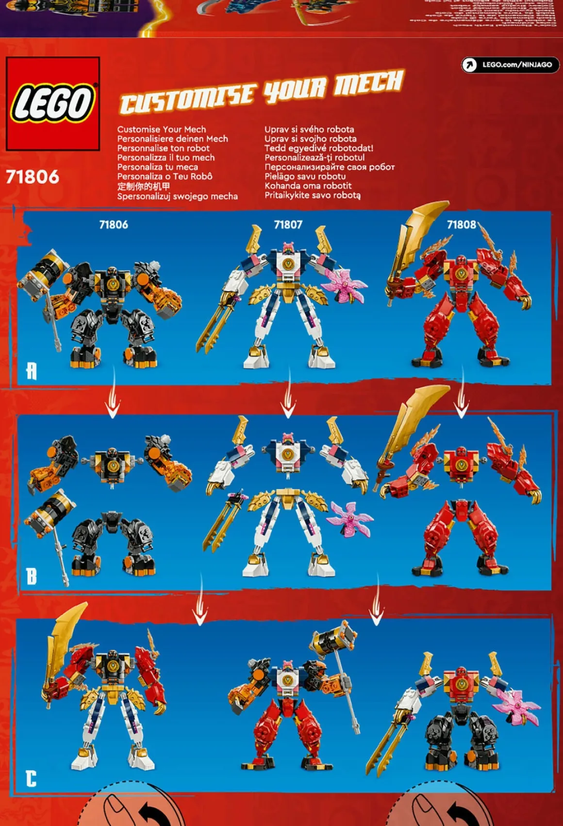 LEGO Ninjago 71806 Coles jord-elementrobot