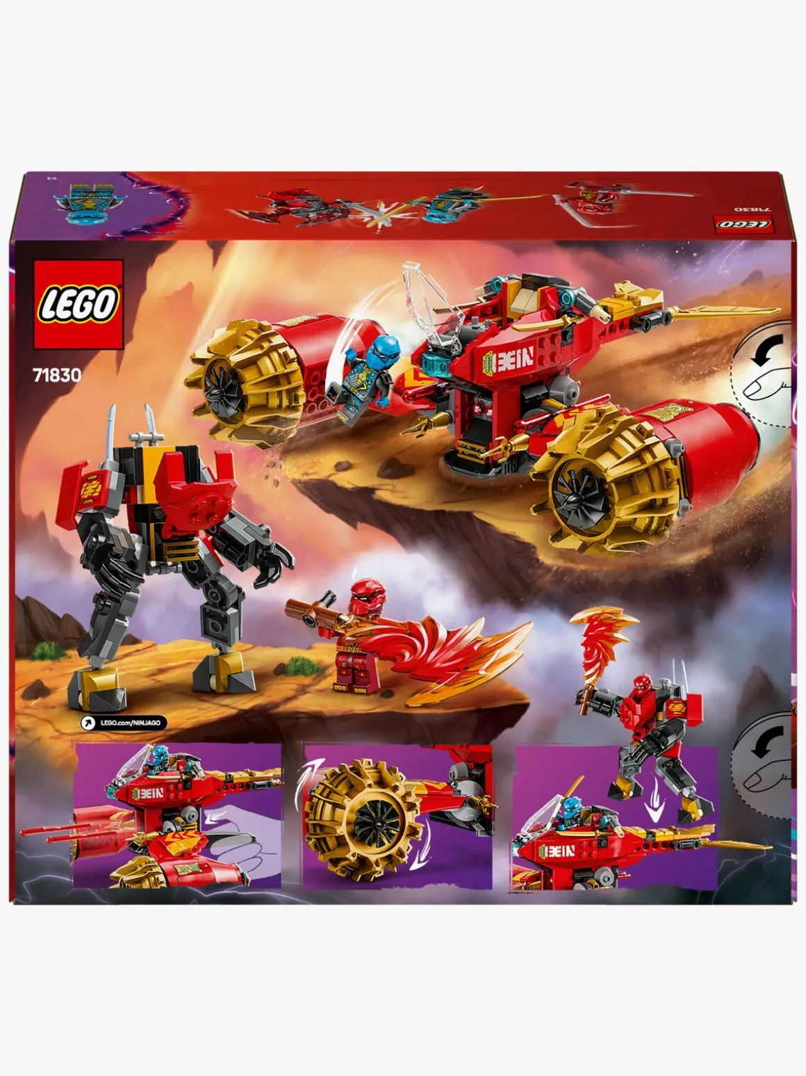 LEGO Ninjago 71830 Kais Storm Rider-mech