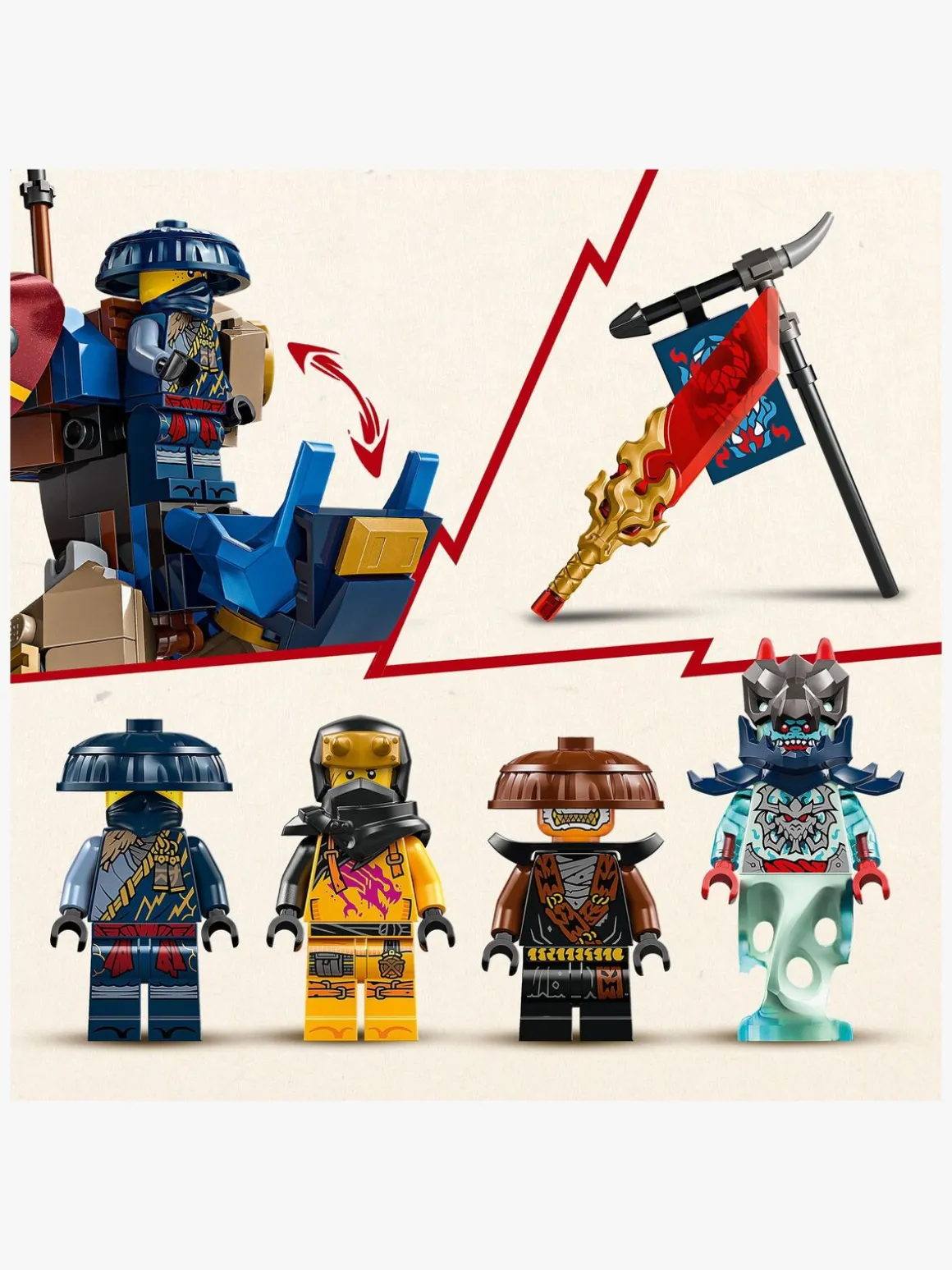 LEGO Ninjago 71843 Rogues drageflyver-mech