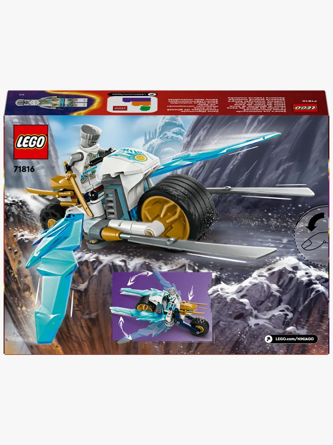 LEGO Ninjago 71816 Zanes ismotorcykel
