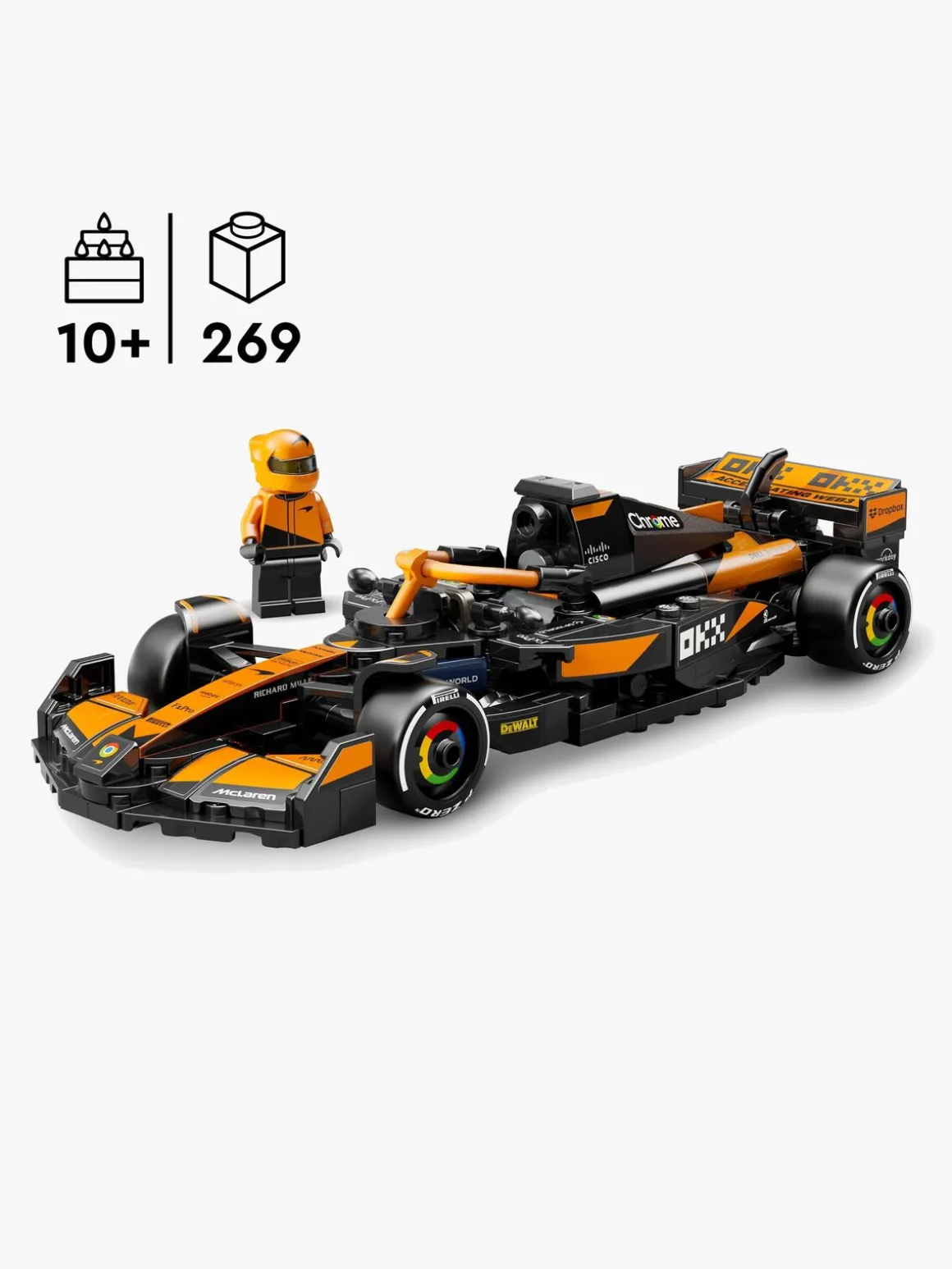 LEGO Speed Champions 77251 McLaren F1 Team MCL38-racerbil