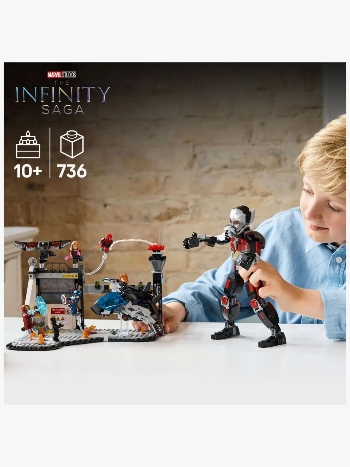 LEGO Super Heroes 76314 Captain America: Civil War-actionkamp