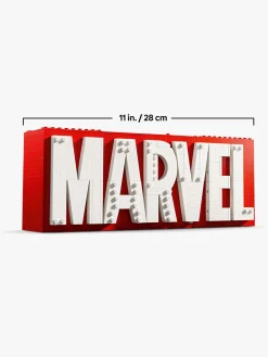 LEGO Super Heroes 76313 MARVEL-logo og minifigurer