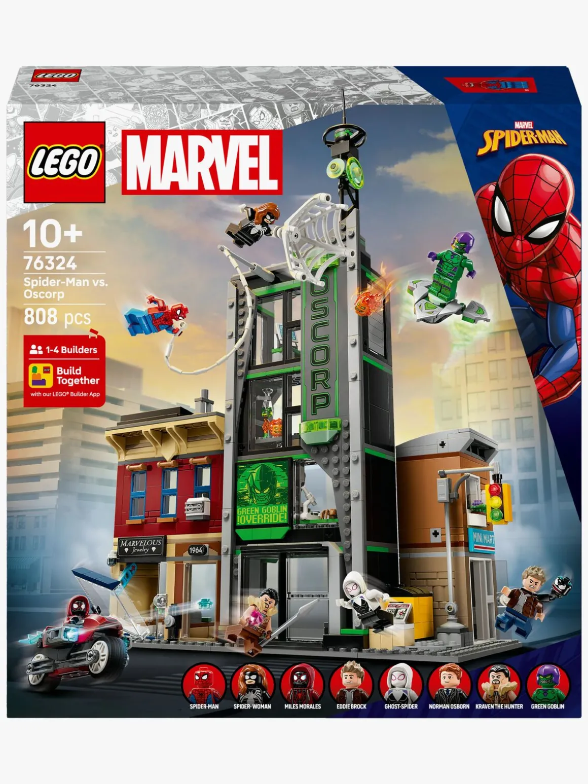 LEGO Super Heroes 76324 Spider-Man mod Oscorp