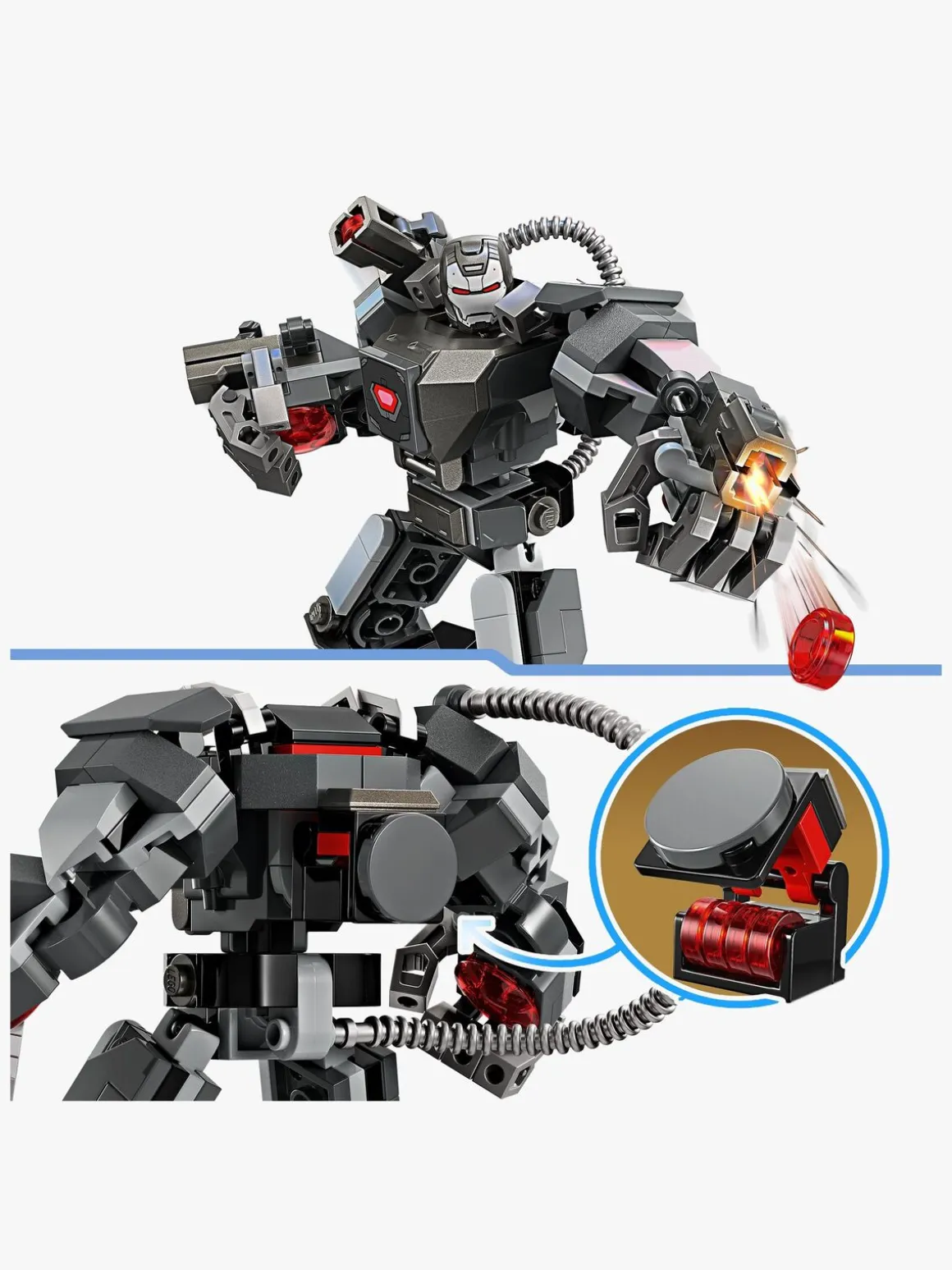 LEGO Super Heroes 76277 War Machine-kamprobot