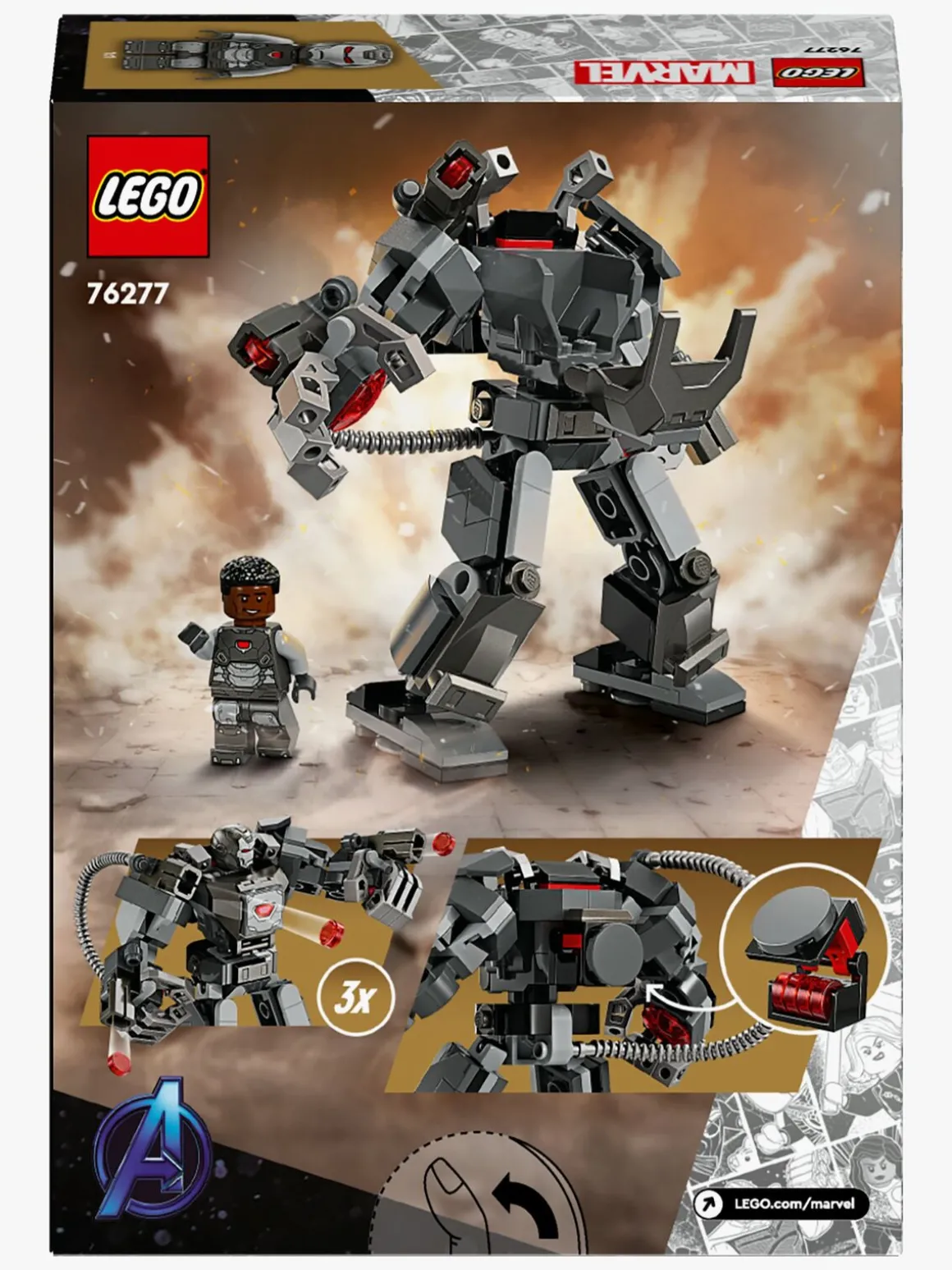 LEGO Super Heroes 76277 War Machine-kamprobot