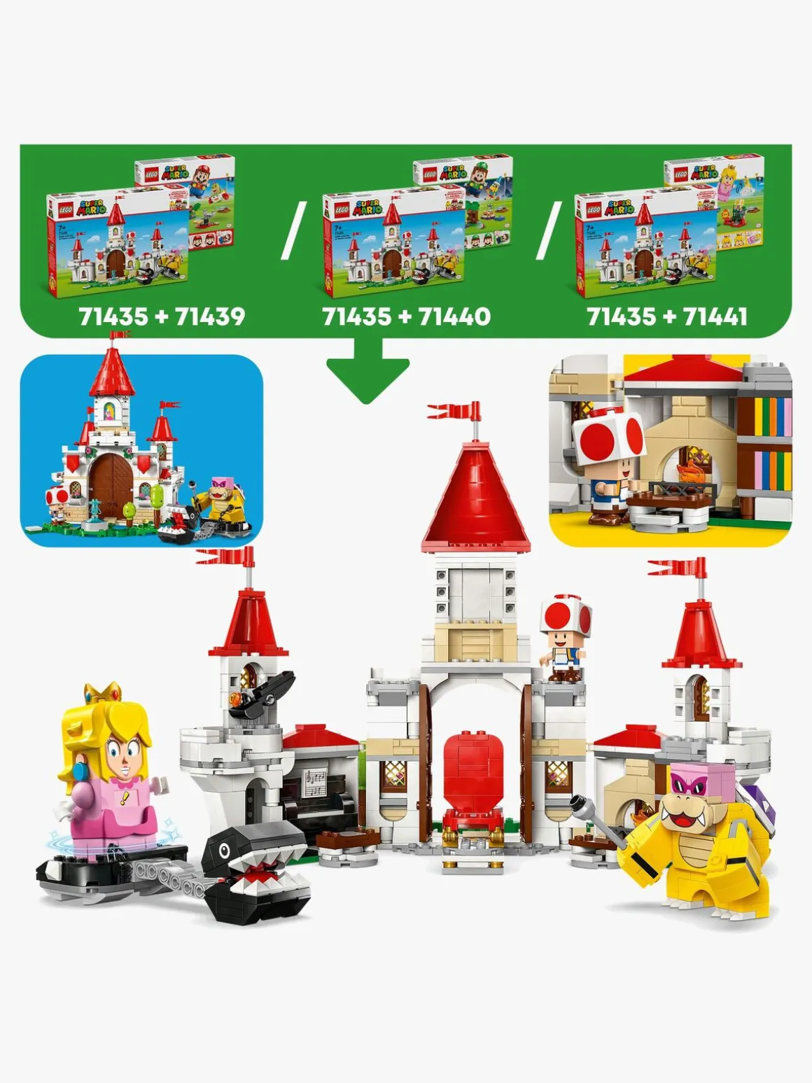 LEGO Super Mario 71435 Kamp mod Roy ved Peach's Castle