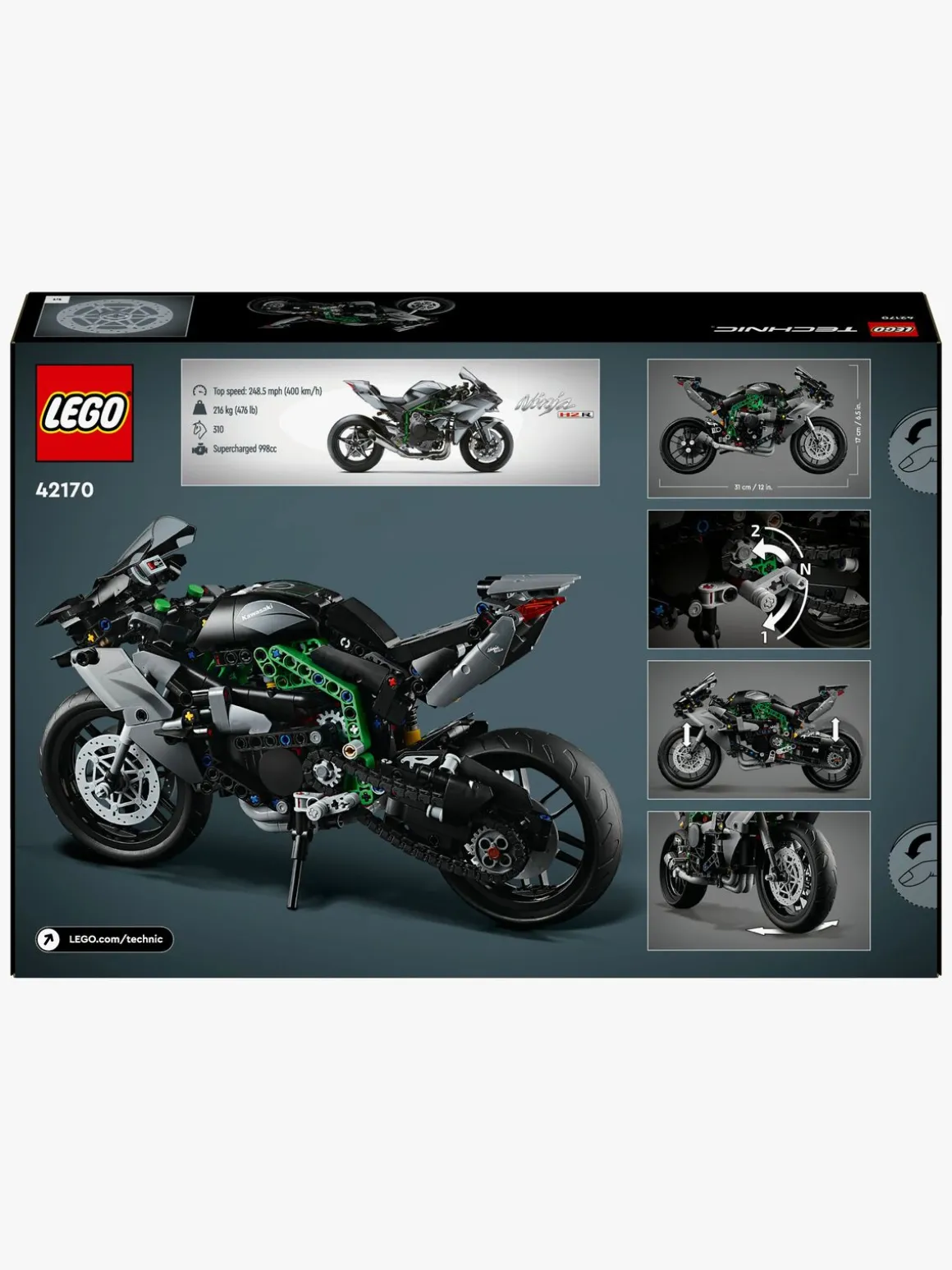 LEGO Technic 42170 Kawasaki Ninja H2R-motorcykel