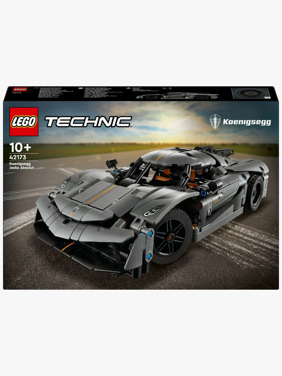 LEGO Technic 42173 Koenigsegg Jesko Absolut-hyperbil – grå