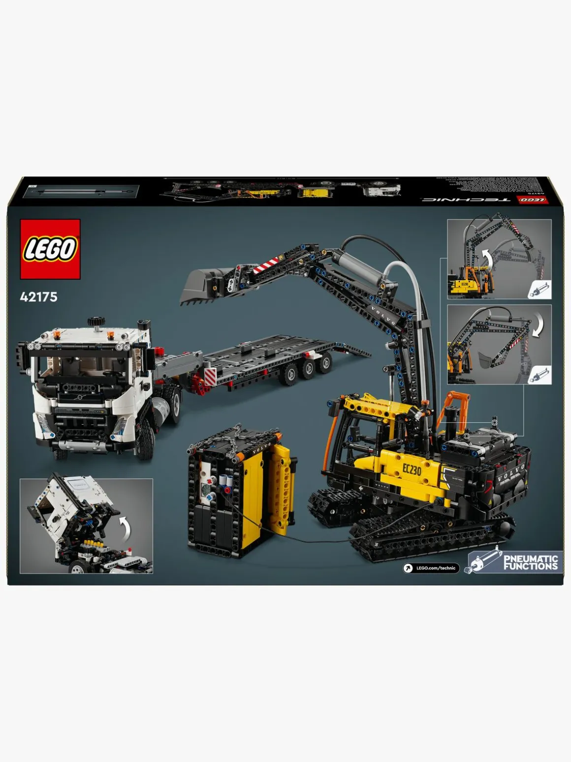 LEGO Technic 42175 Volvo FMX-lastbil og EC230 elektrisk gravemaskine