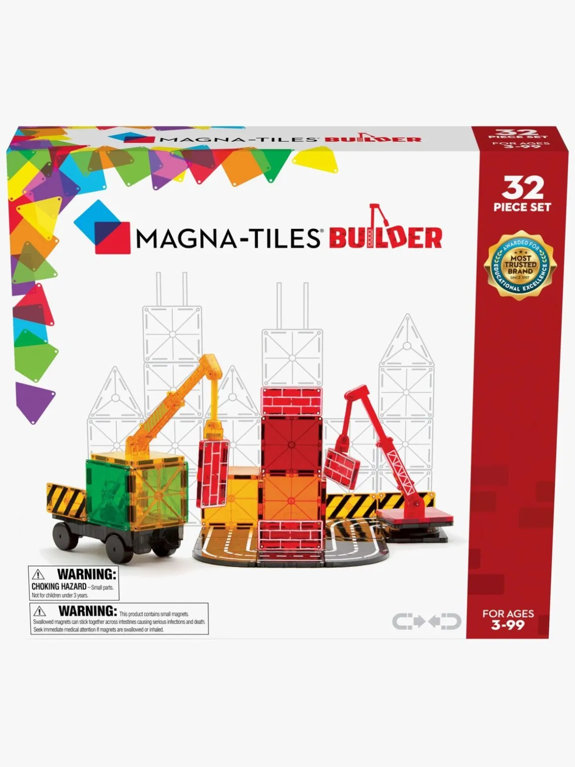 MAGNA-TILES Byggearbejder Byggesæt 32 Dele