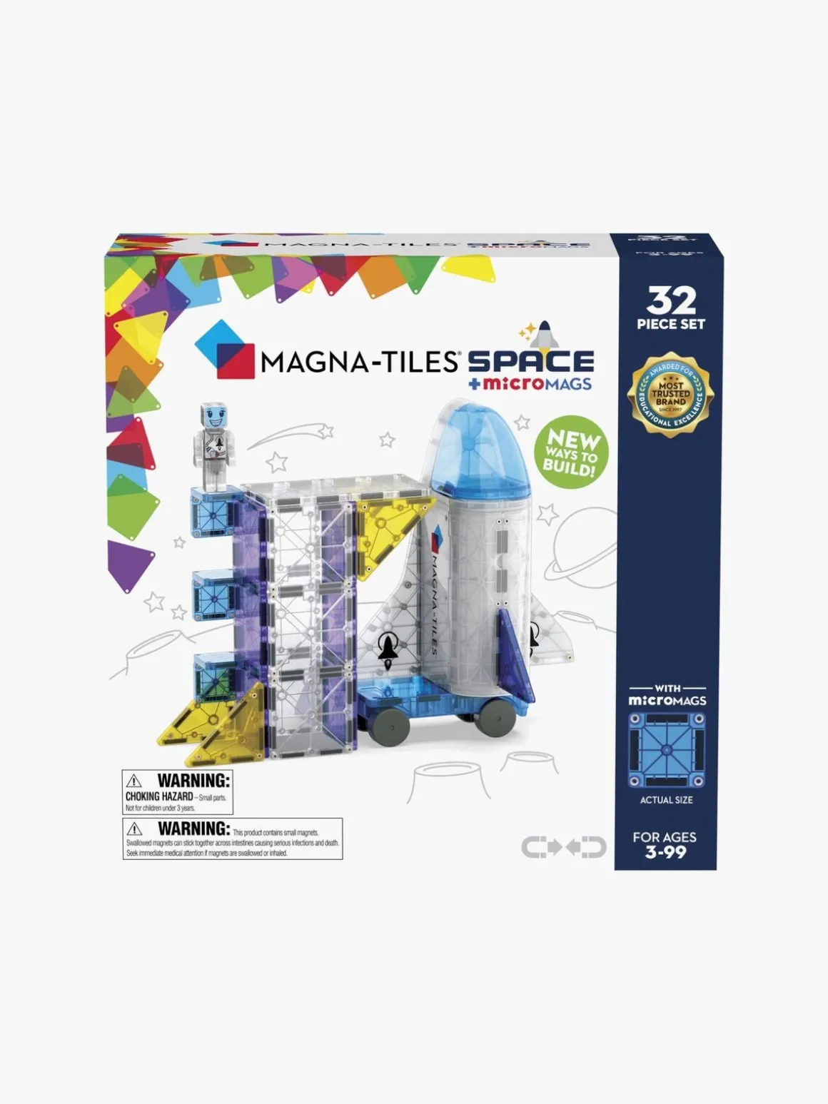 MAGNA-TILES Byggesæt Det Ydre Rum 32 Dele