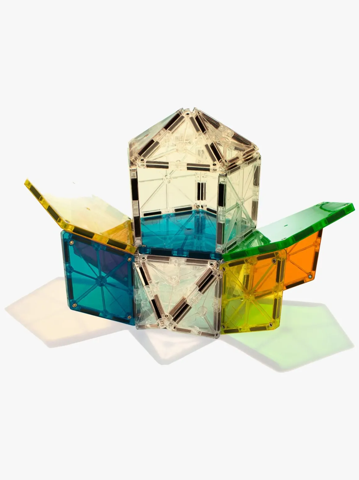 MAGNA-TILES Clear Colors Polygon Udvidelsessæt 8 Dele