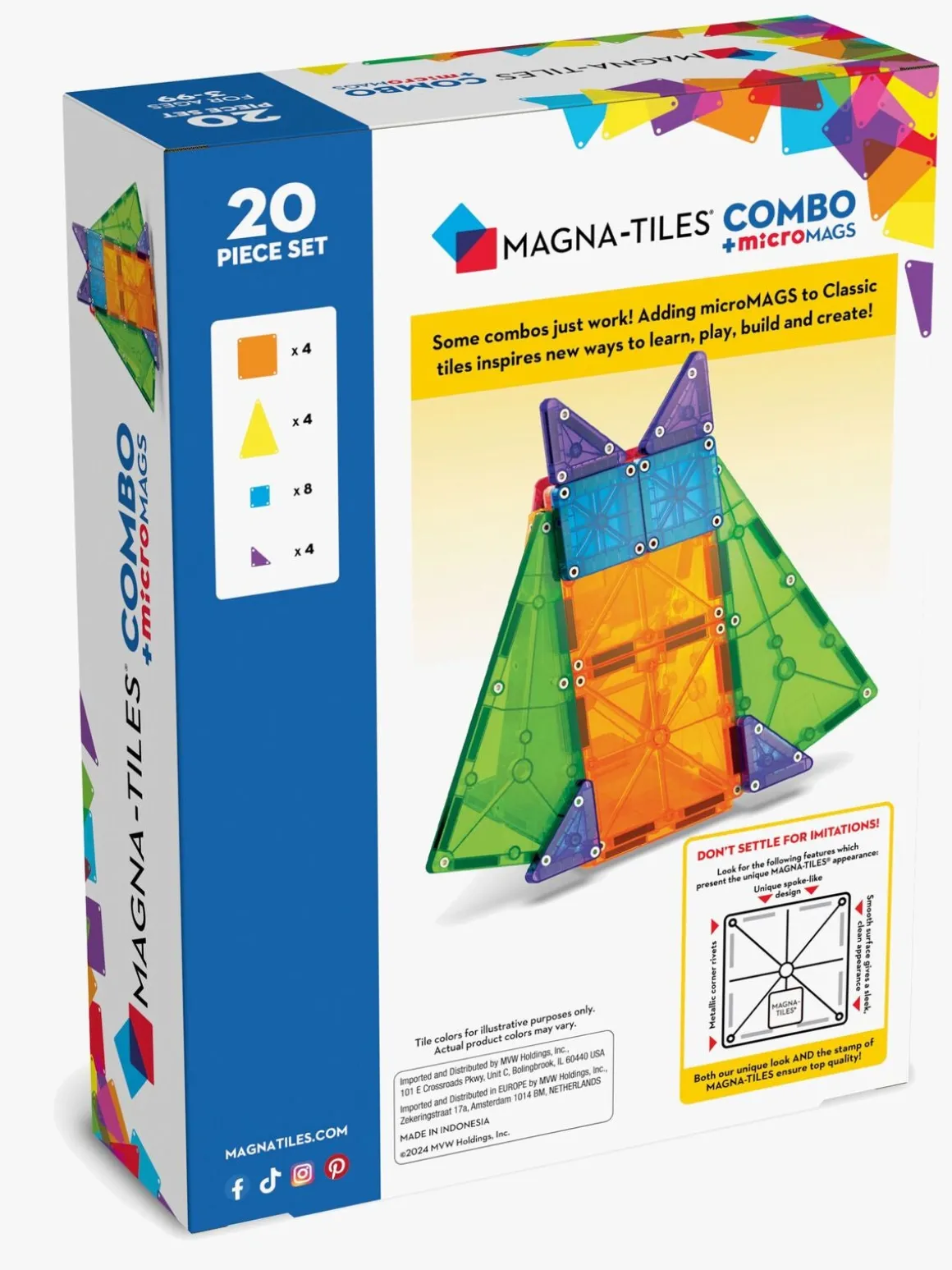 MAGNA-TILES Combo Byggesæt 20 Dele