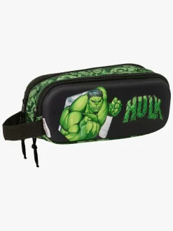 Marvel Avengers 3D Hulken Dobbelt Penalhus, Blå/Grøn