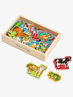 Melissa & Doug Dyremagneter i Træ 20 Stk.