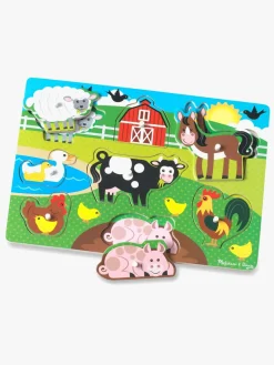 Melissa & Doug Knoppuslespil Bondegårdsdyr 8 Brikker