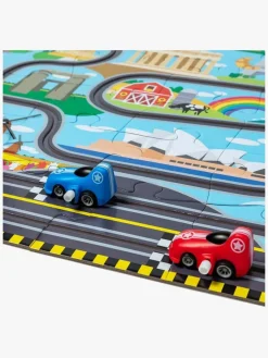 Melissa & Doug Racerbane Gulvpuslespil & Legesæt 48 Brikker