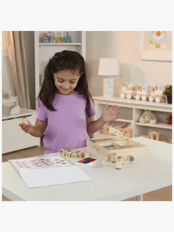 Melissa & Doug Træstempelsæt ABC 123