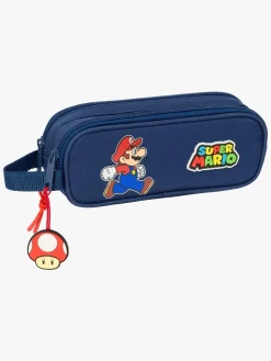 Nintendo Super Mario Dobbelt Penalhus Trick, Mørkeblå/Rød