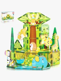 PicassoTiles Byggesæt Safari med 8 Dyr 46 Dele