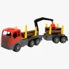 Plasto Tømmerlastbil med Grab, Trailer og Tømmer 74 cm
