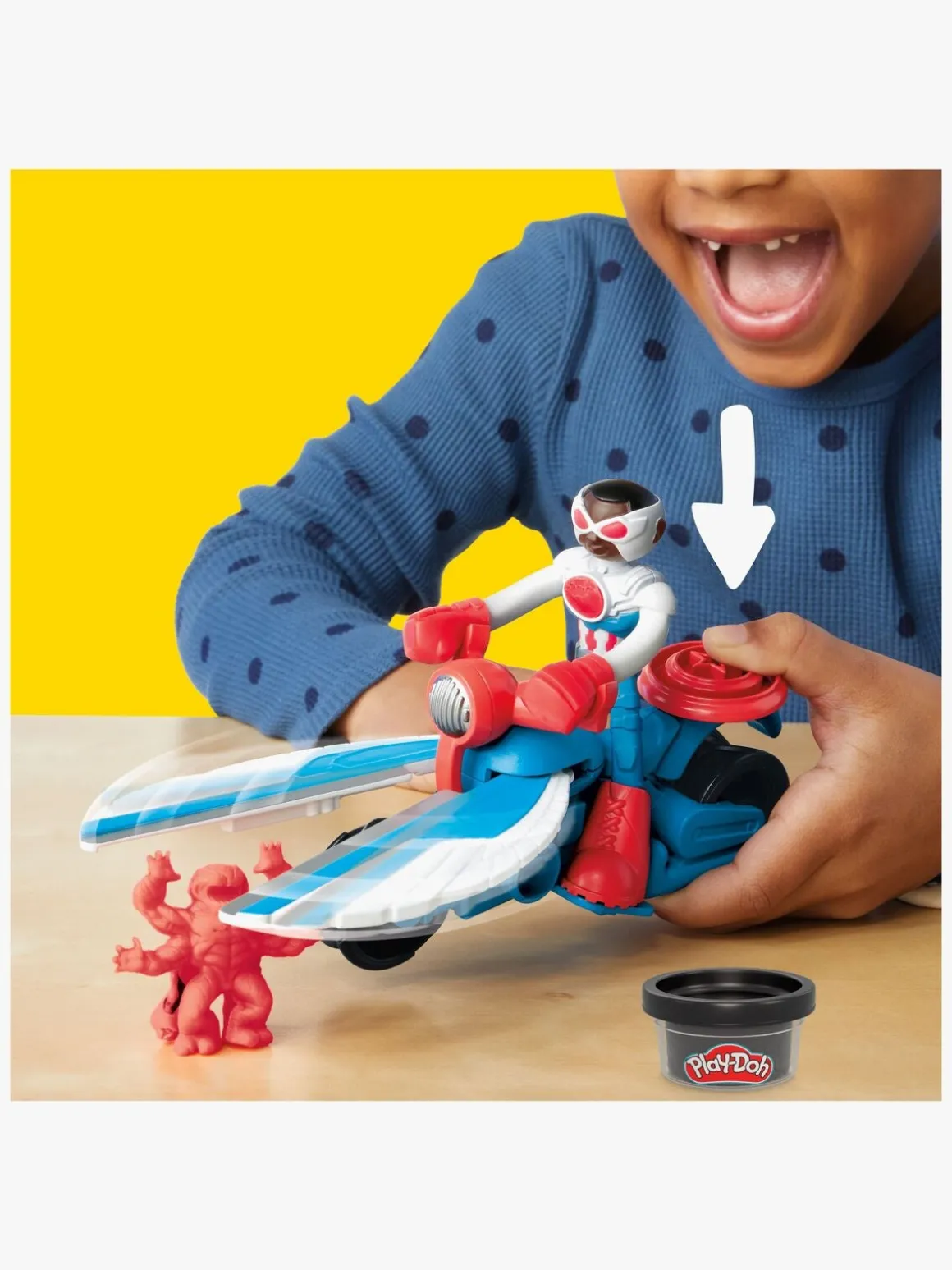 Play-Doh Captain America Legesæt Moto-Slicer