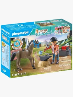 Playmobil 71357 Horses of Waterfall Legosæt - Farrier Ben and Achilles