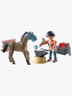 Playmobil 71357 Horses of Waterfall Legosæt - Farrier Ben and Achilles