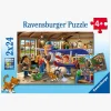 Ravensburger Airplane & Train Repairs Puslespil 2x24 Brikker