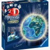 Ravensburger 3D Puslespil Globus Dyr, Natlampe 72 Brikker