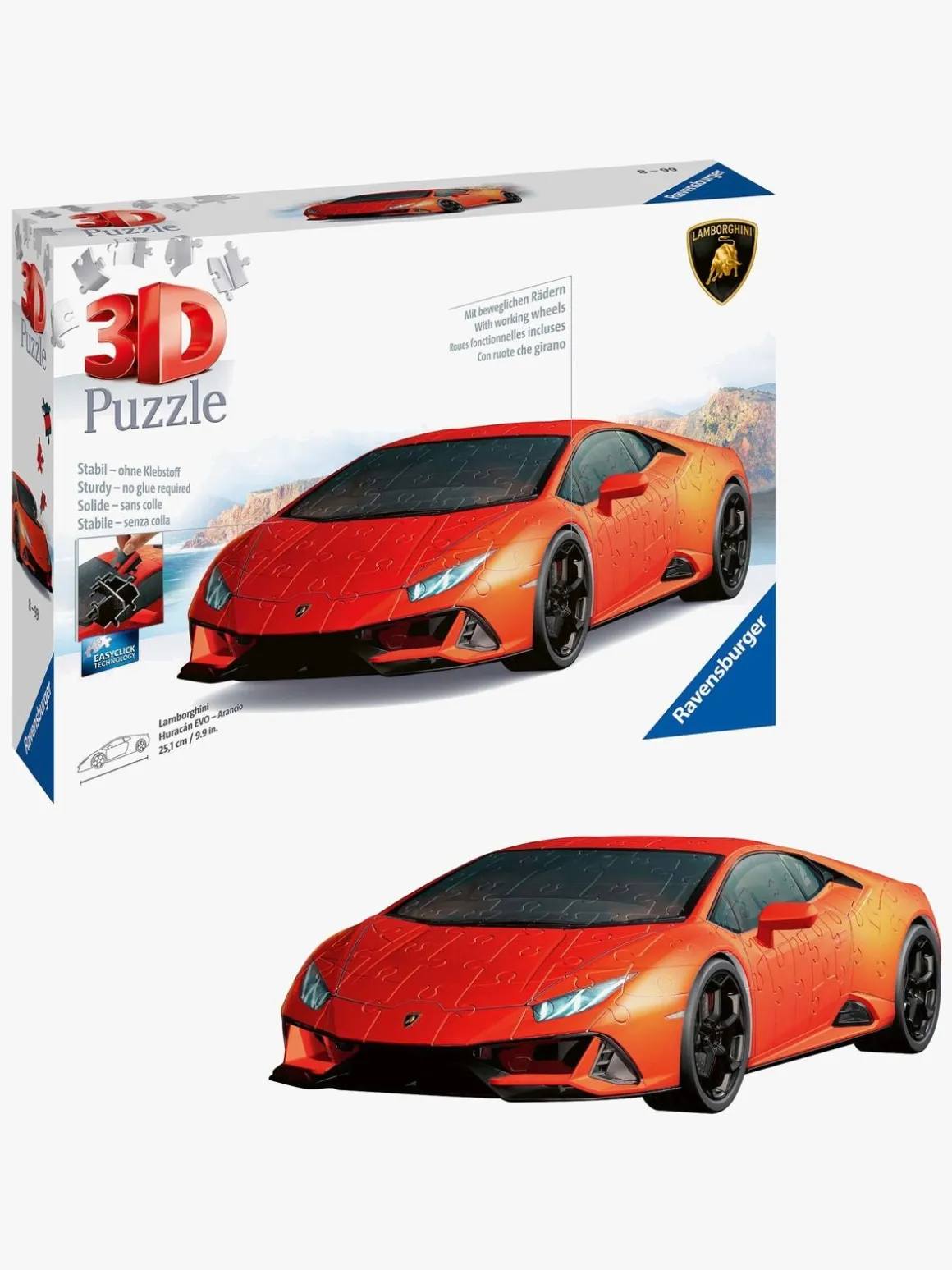 Ravensburger Lamborghini Huracán EVO MK2 3D-puslespil 156 Brikker